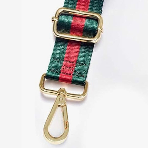 Crossbody Handbag Stripe canvas strap. - Picture 3 of 4